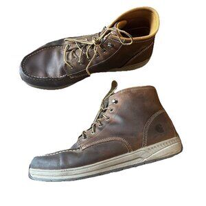 Carhartt‎ CMX4023 Boots Mens Size 13 Brown Chukka Oxford Moc Toe Work